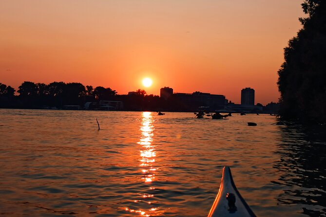 Belgrade sunset kayak tour - Zemunski kej and the riverfront view