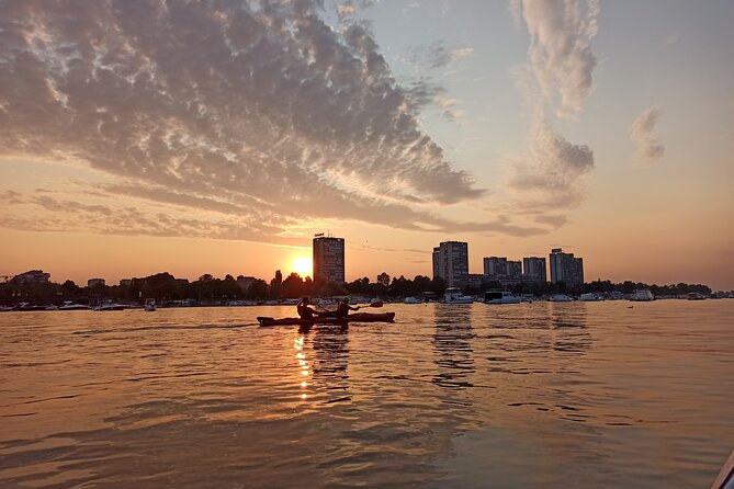Belgrade sunset kayak tour - Reaching Lido Beach