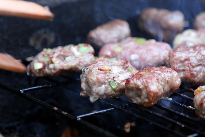 Food Tasting at Locals Favorite Farmers Market in Belgrade - Ćevapi straight from the grill