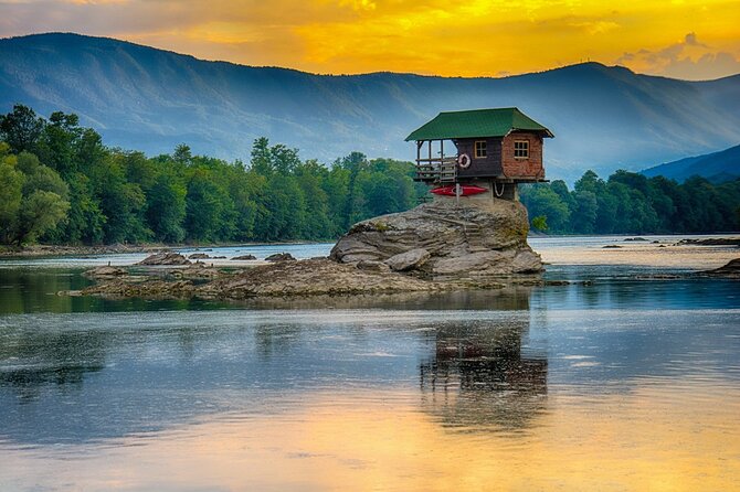 Šargan Eight Railway, Wooden Town & House on Drina river day trip from Belgrade - The final view at Gate of Podrinje