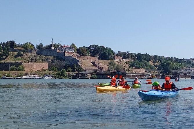 Self-guided kayak tour in Belgrade - Seeing Gardos Tower from the water